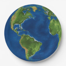 Waterverf Aarde wereldbol geografie grappige 3D il