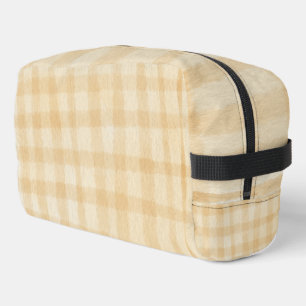 Waterverf aardetoon plaid Schots patroon Schattige Toilettasje