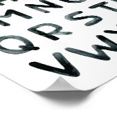 Waterverf ABC's alfabet Poster (Hoek)