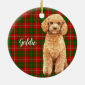 Waterverf Abrikozen portaal Aangepaste dosering Keramisch Ornament (Achterkant)