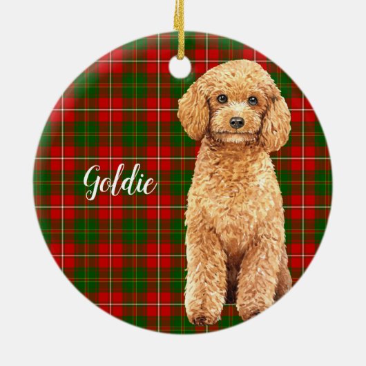 Waterverf Abrikozen portaal Aangepaste dosering Keramisch Ornament (Achterkant)