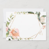 Waterverf abrikozenroze rozen Bridesmaid- verzoek Kaart (Achterkant)