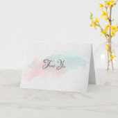 waterverf abstract bedankt kaart (Gele Bloem)