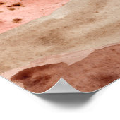 Waterverf abstract berglandschap. Moderne kunst Poster (Hoek)