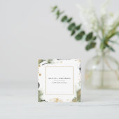 Waterverf abstract beschilderd modern vierkante visitekaartje (Staand voorkant)