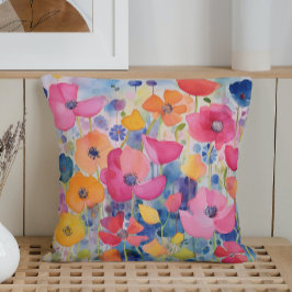 Waterverf Abstract bloemblaadje spelen Kussen