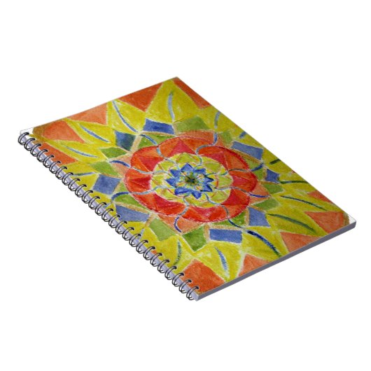 Waterverf Abstract Bloemen Detail Notitieboek (Rechterzijde)