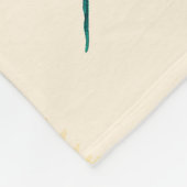 Waterverf Abstract bloemig pioenenpatroon Fleece Deken (Hoek)