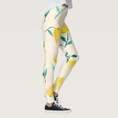 Waterverf Abstract bloemig pioenenpatroon Leggings (Rechts)