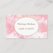 Waterverf Abstract Blush Pink Modern Visitekaartje (Voorkant)