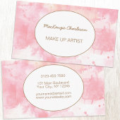 Waterverf Abstract Blush Pink Modern Visitekaartje