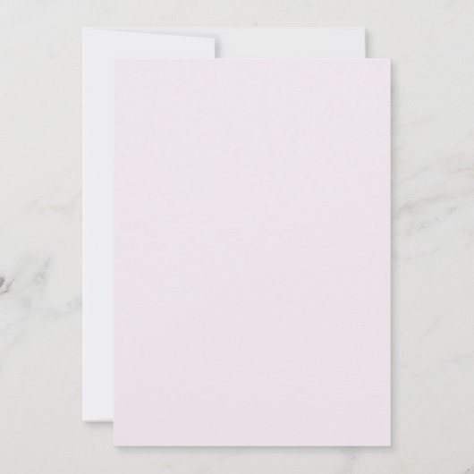 Waterverf Abstract Blush Roze Vette Bruiloft Kaart (Achterkant)