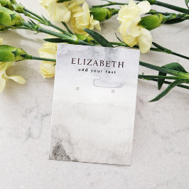 Waterverf Abstract Boho Beach Earring Display Visitekaartje