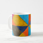Waterverf abstract creatief ontwerp. koffiemok (Voorkant links)