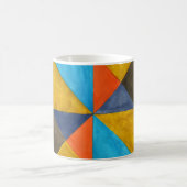 Waterverf abstract creatief ontwerp. koffiemok (Center)