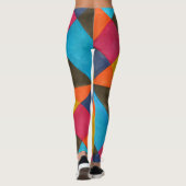 Waterverf abstract creatief ontwerp. leggings (Achterkant)