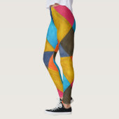 Waterverf abstract creatief ontwerp. leggings (Links)