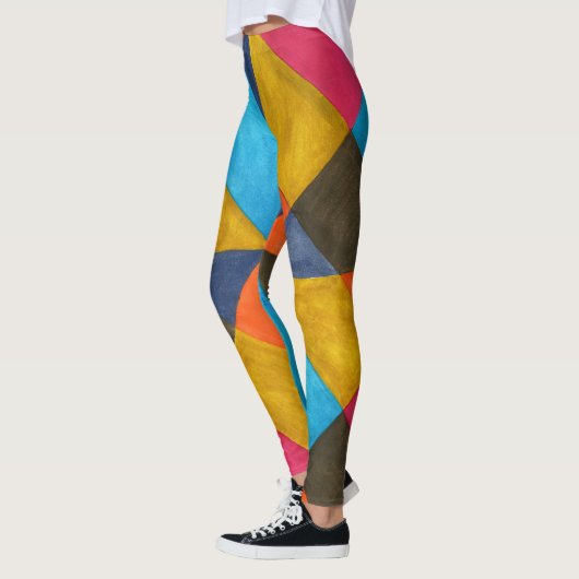 Waterverf abstract creatief ontwerp. leggings (Links)
