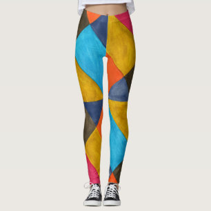 Waterverf abstract creatief ontwerp. leggings