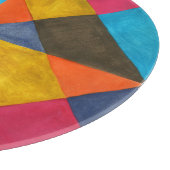 Waterverf abstract creatief ontwerp. snijplank (Hoek)