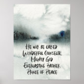 Waterverf abstract dat Hij geroepen zal worden Poster (Voorkant)