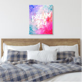 Waterverf Abstract Dream Big Canvas Afdruk (Insitu (Slaapkamer))