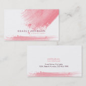 Waterverf Abstract eenvoudige schuifplaat Visitekaartje (Voorkant / Achterkant)