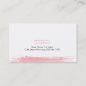 Waterverf Abstract eenvoudige schuifplaat Visitekaartje (Achterkant)