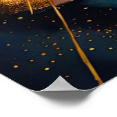 Waterverf Abstract Geometrisch Schilderen Goud 4:3 Poster (Hoek)