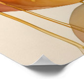 Waterverf Abstract Geometrisch Schilderen Goud 4:5 Poster (Hoek)