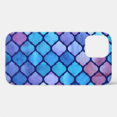 Waterverf Abstract Geometrische Arabische Tegels Case-Mate iPhone Case (Achterkant (horizontaal))