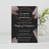 Waterverf Abstract | Geometrische cirkelbruiloft Kaart (Staand voorkant)