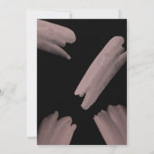 Waterverf Abstract | Geometrische cirkelbruiloft Kaart (Achterkant)