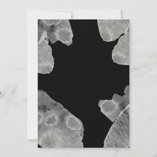 Waterverf Abstract | Geometrische cirkelbruiloft Kaart (Achterkant)