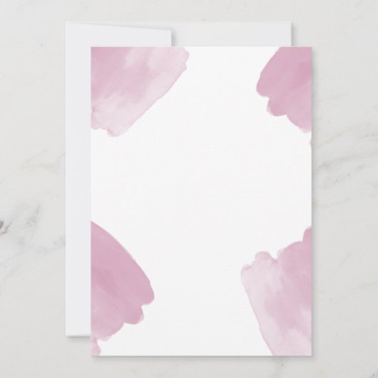 Waterverf Abstract | Geometrische cirkelbruiloft Kaart (Achterkant)