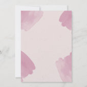 Waterverf Abstract | Geometrische cirkelbruiloft Kaart (Achterkant)