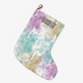 Waterverf Abstract gepersonaliseerd Grote Kerstsok (Voorkant (Hangend))