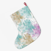 Waterverf Abstract gepersonaliseerd Grote Kerstsok (Achterkant (Hangend))