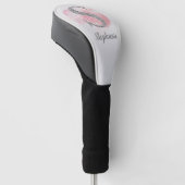 Waterverf Abstract & Glitter Letter S Golfheadcover (Schuin)
