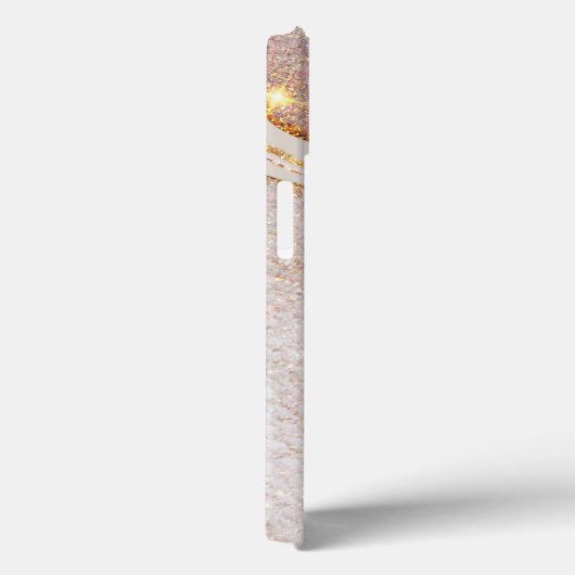 Waterverf Abstract Gold Glitter Moderne Luxe Case-Mate iPhone Case (Achterkant / Rechts)