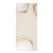 Waterverf Abstract Gold Glitter Salon service Reclamekaart (Achterkant)