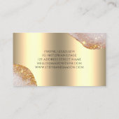 Waterverf Abstract Goud Glitter Metallic Goud Contactkaartje (Achterkant)
