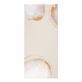 Waterverf Abstract Goud Glitter Salon service Reclamekaart (Achterkant)