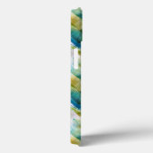 Waterverf abstract groen, blauw Case-Mate iPhone case (Achterkant / Rechts)