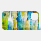 Waterverf abstract groen, blauw Case-Mate iPhone case (Achterkant (horizontaal))