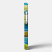 Waterverf abstract groen, blauw Case-Mate iPhone case (Achterkant / Links)