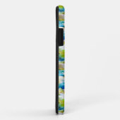 Waterverf abstract groen, blauw Case-Mate iPhone case (Achterkant/rechts)