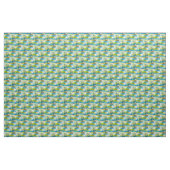 Waterverf abstract groen, blauw stof (Yard (91,4 cm))