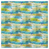 Waterverf abstract groen, blauw stof (Swatch)