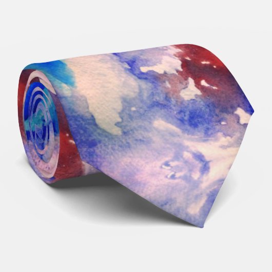 WATERVERF ABSTRACT I STROPDAS (Opgerold)